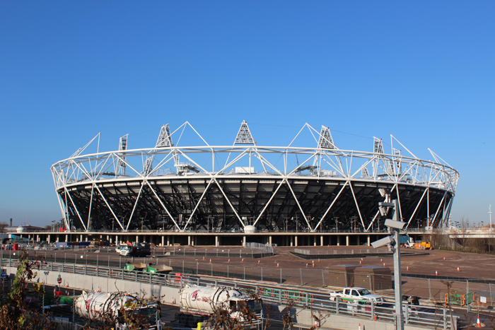 2012年ロンドンオリンピック・パラリンピックメイン競技場（2011年建設中写真）